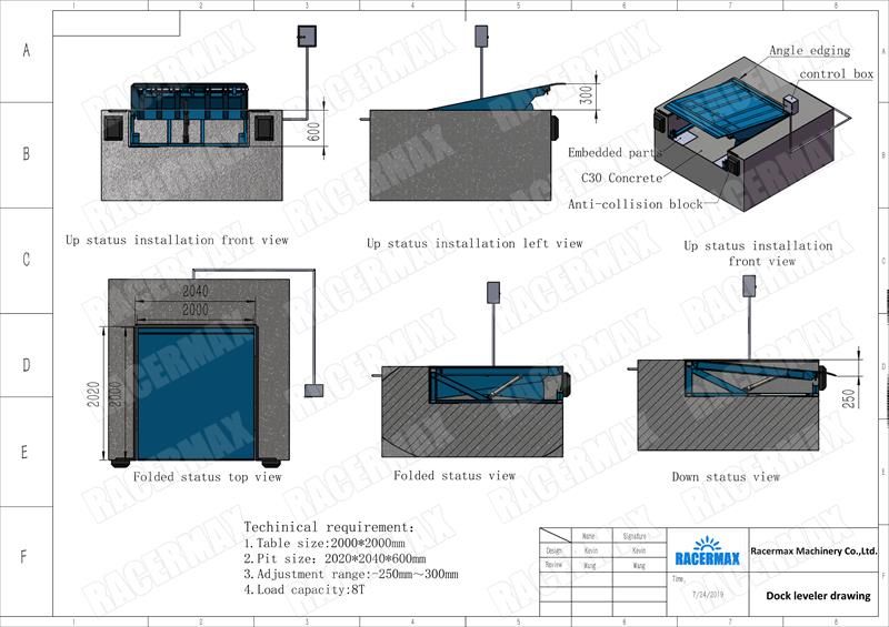 Fixed Hydraulic Dock Leveler